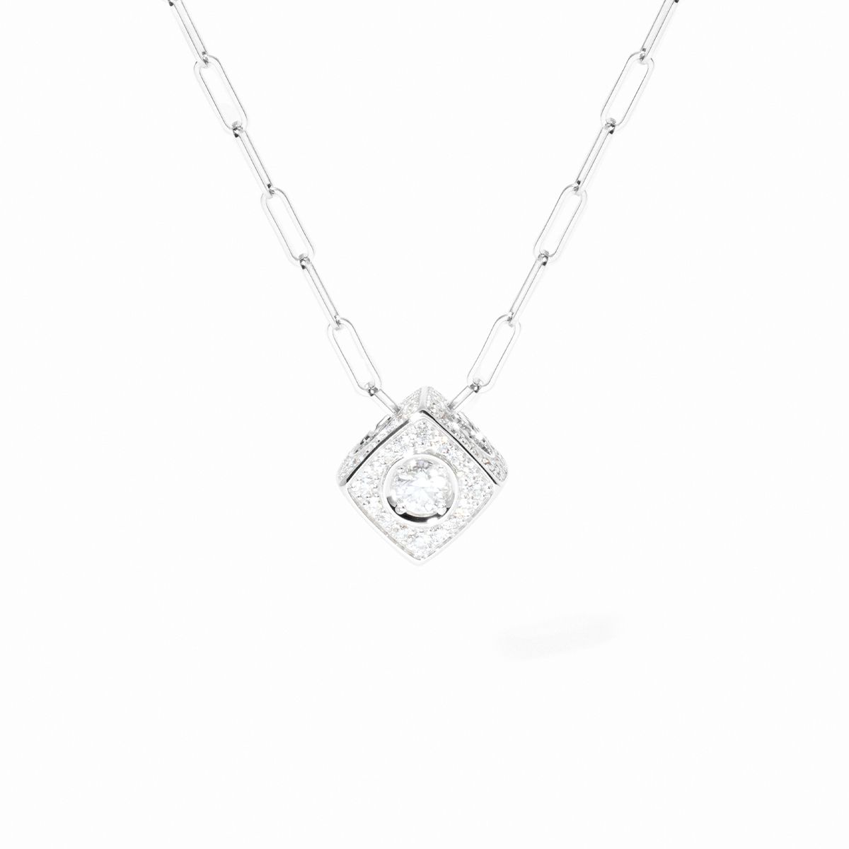 Le Cube Diamant XL paved pendant