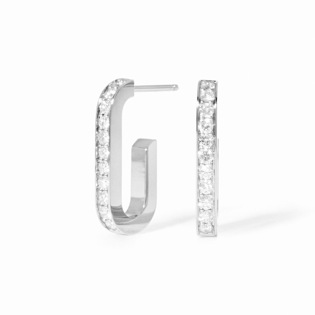 Boucles d'oreilles Maillon moyen modèle