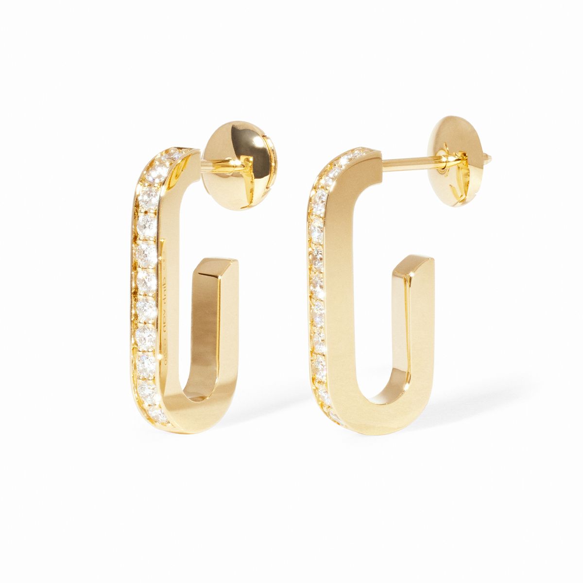 Boucles d'oreilles Maillon moyen modèle 