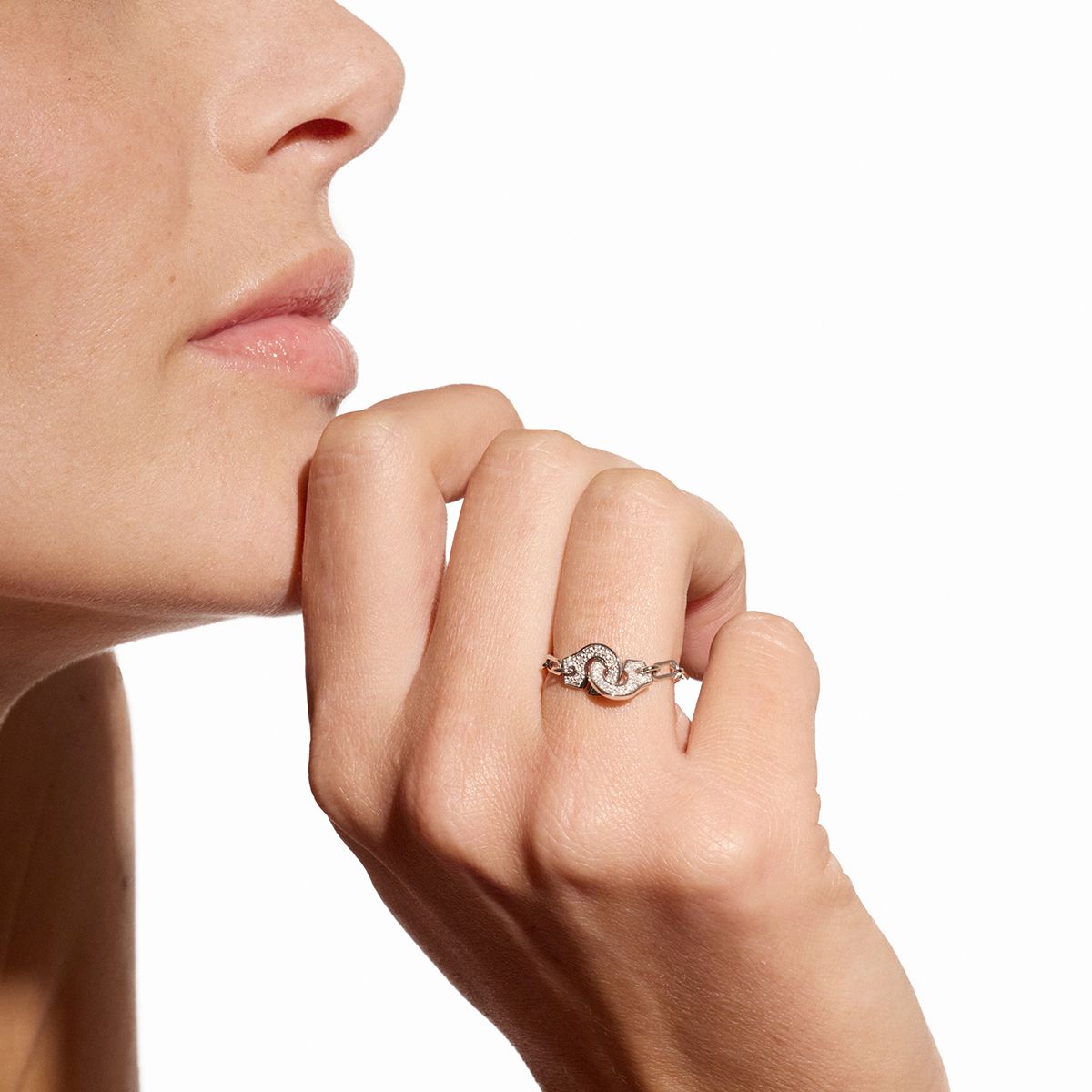 Anillo de cadena Menottes dinh van 