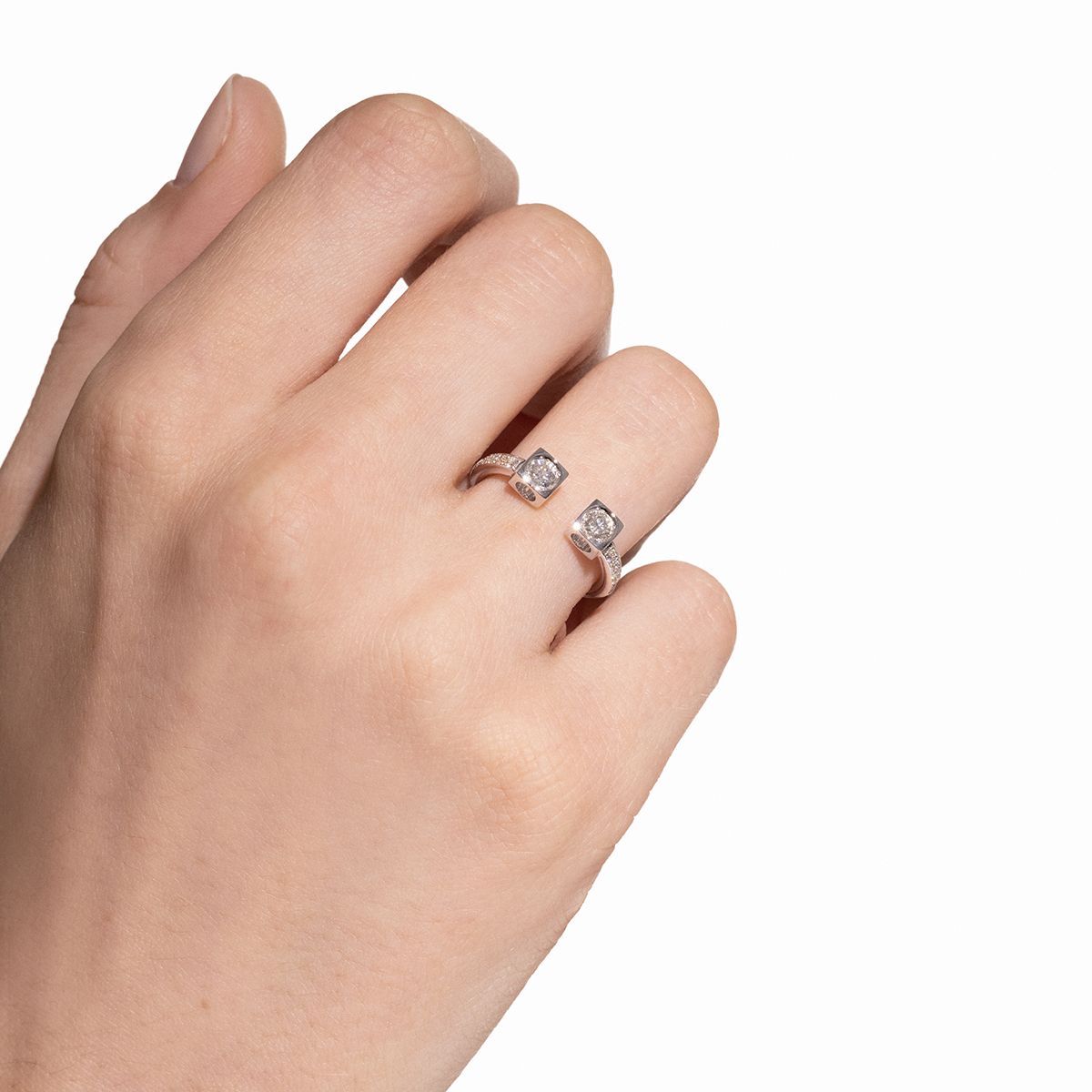 Bague Le Cube Diamant grand modèle