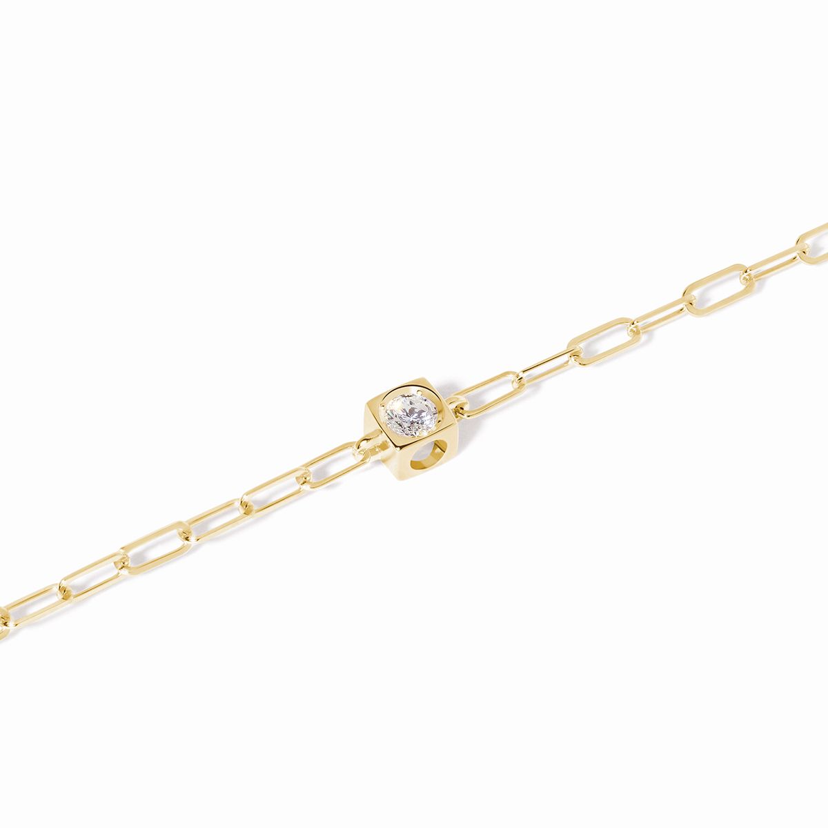 Bracelet sur chaîne Le Cube Diamant 