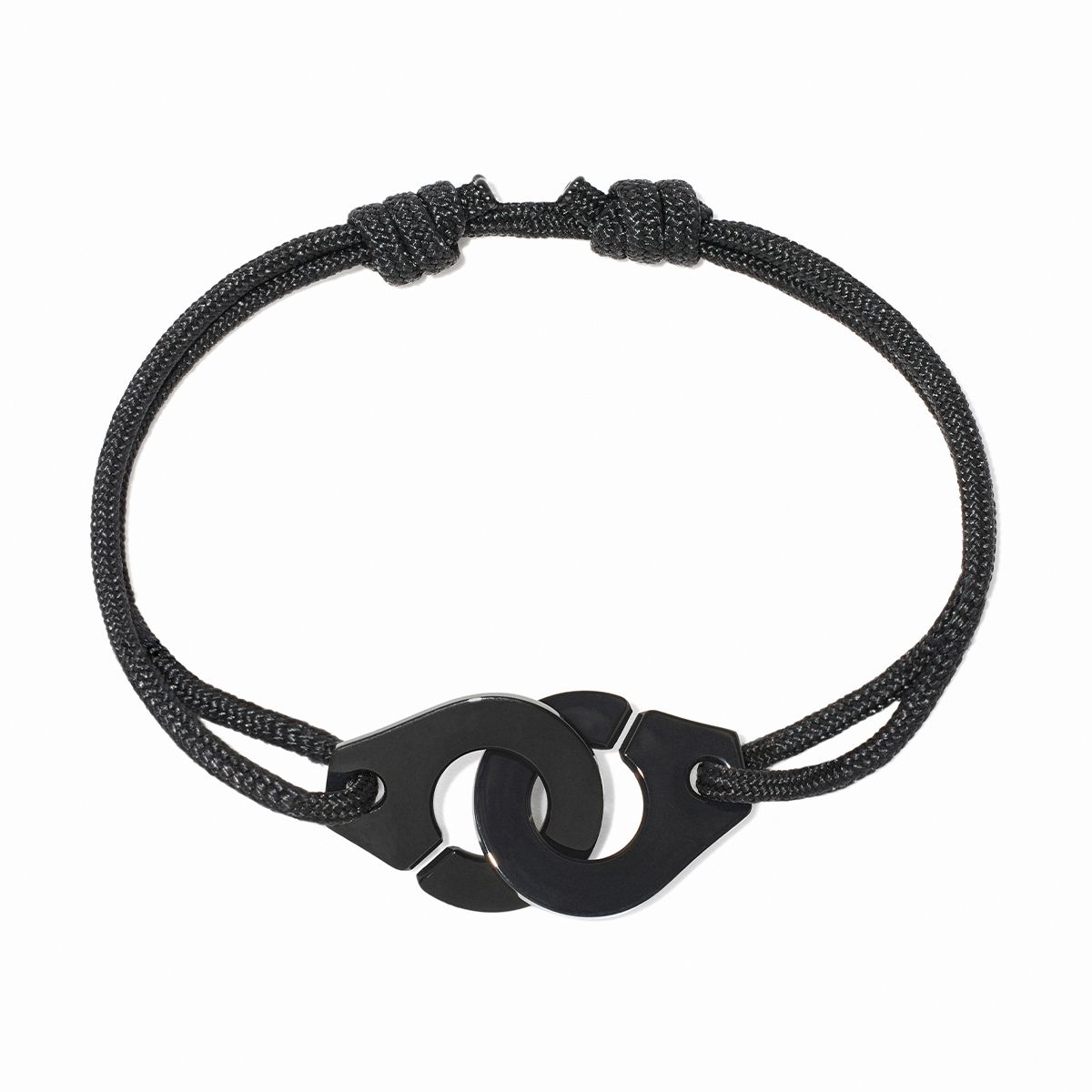 Bracelet sur cordon Menottes dinh van très grand modèle