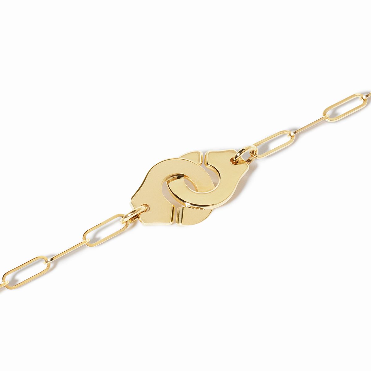 Bracelet sur chaîne Menottes dinh van moyen modèle - 18cm