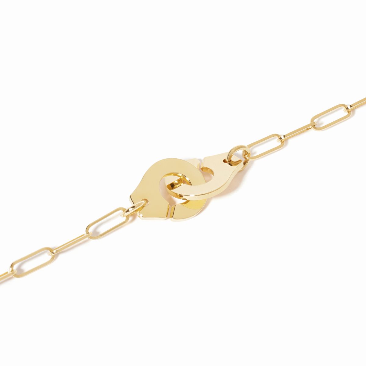 Bracelet sur chaîne Menottes dinh van petit modèle