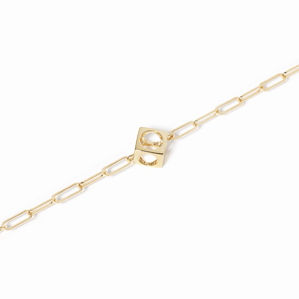 Bracelet sur chaîne Le Pavé petit modèle
