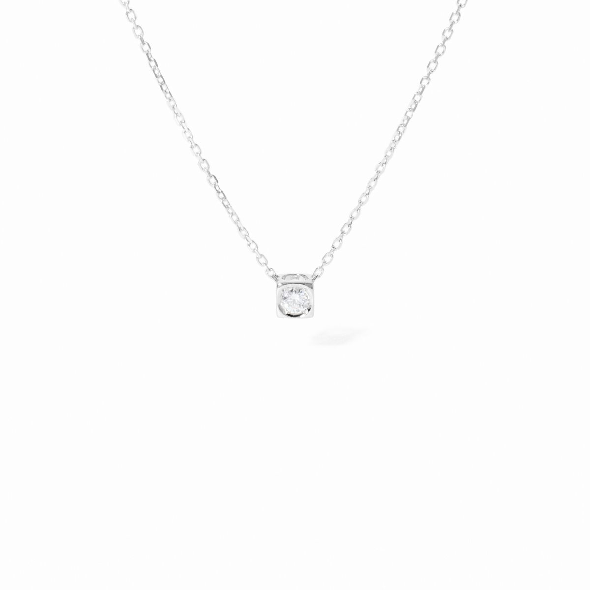 Collier Le Cube Diamant petit modèle