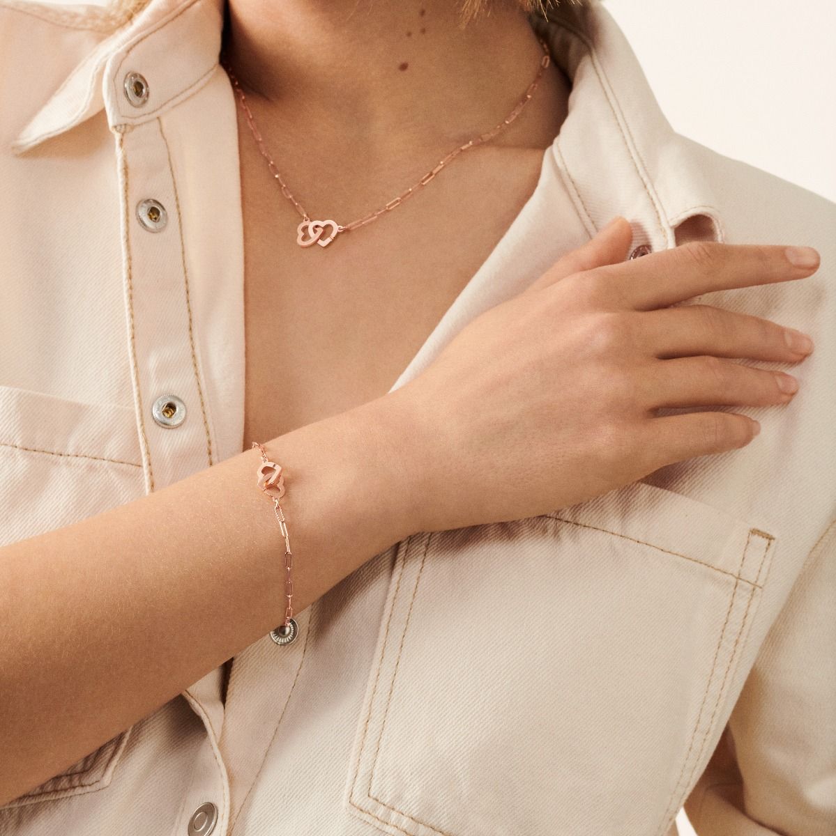 Collar Double Cœurs R9