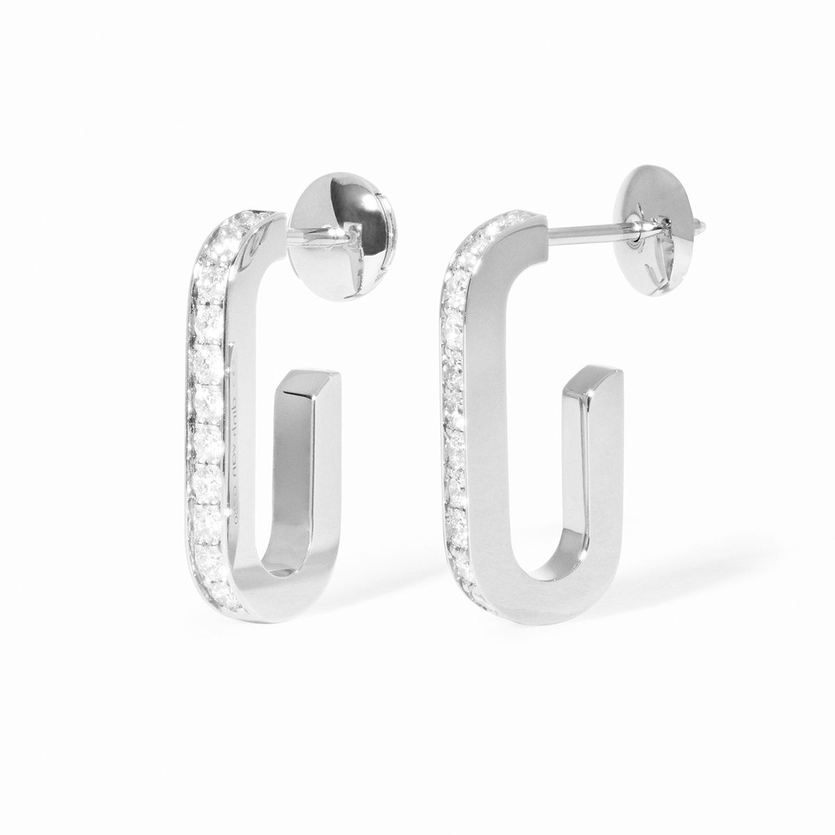 Boucles d'oreilles Maillon moyen modèle