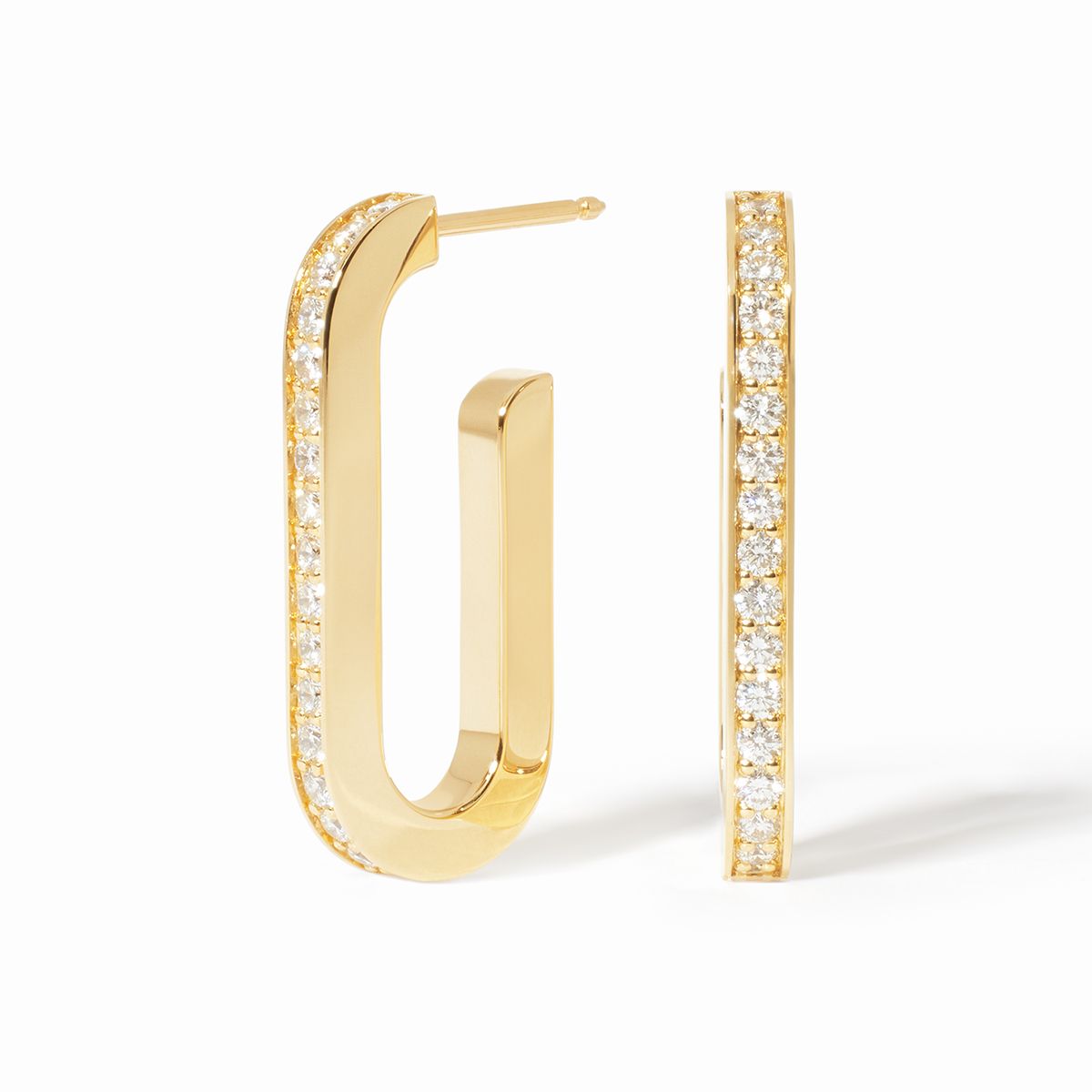 Boucles d'oreilles Maillon grand modèle