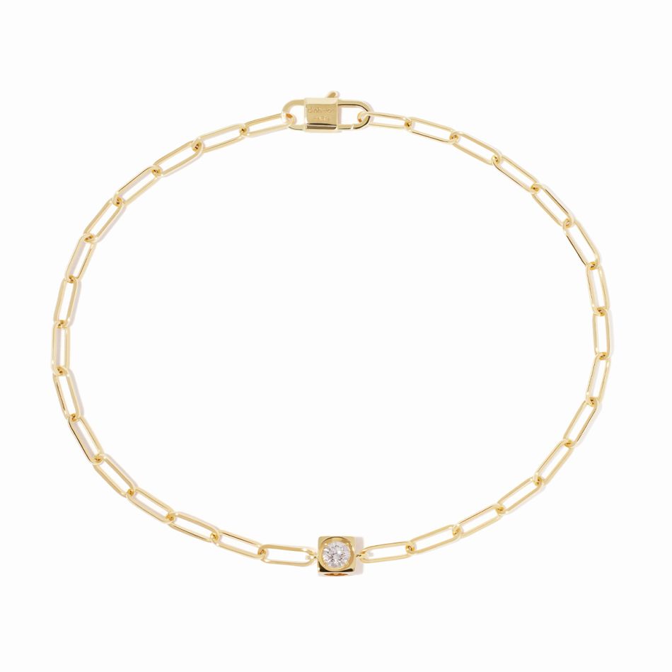 Bracelet sur chaîne Le Cube Diamant 
