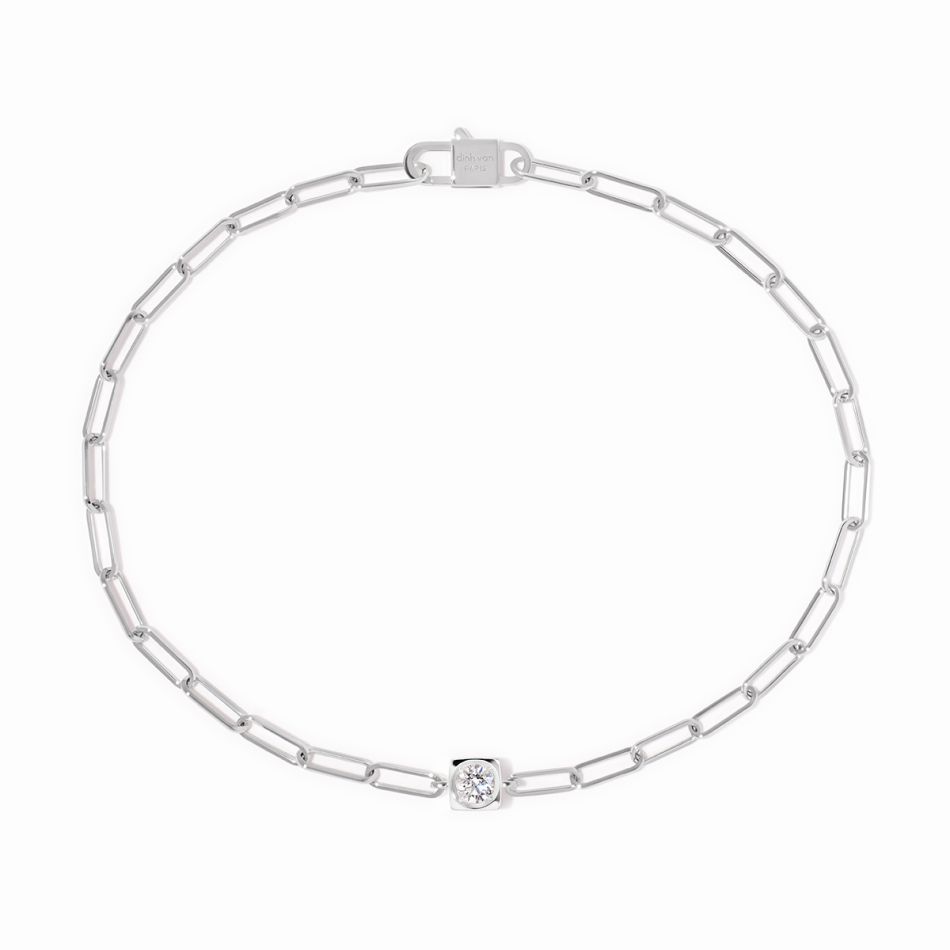 Bracelet sur chaîne Le Cube Diamant 