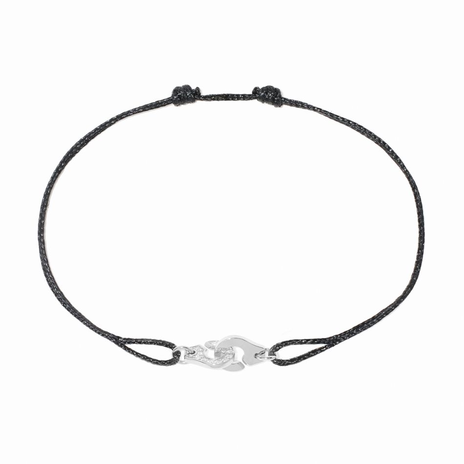 Bracelet sur cordon Menottes dinh van mini modèle 