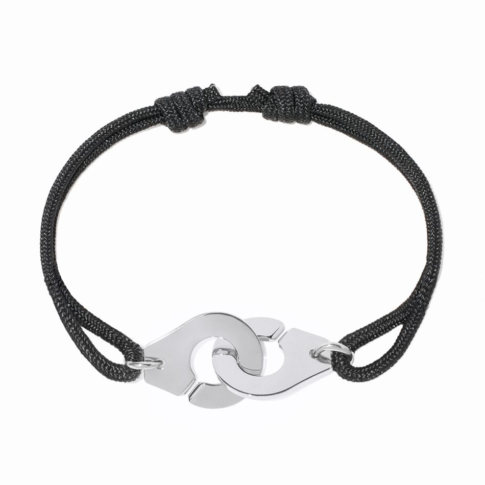 Bracelet sur cordon Menottes dinh van grand modèle