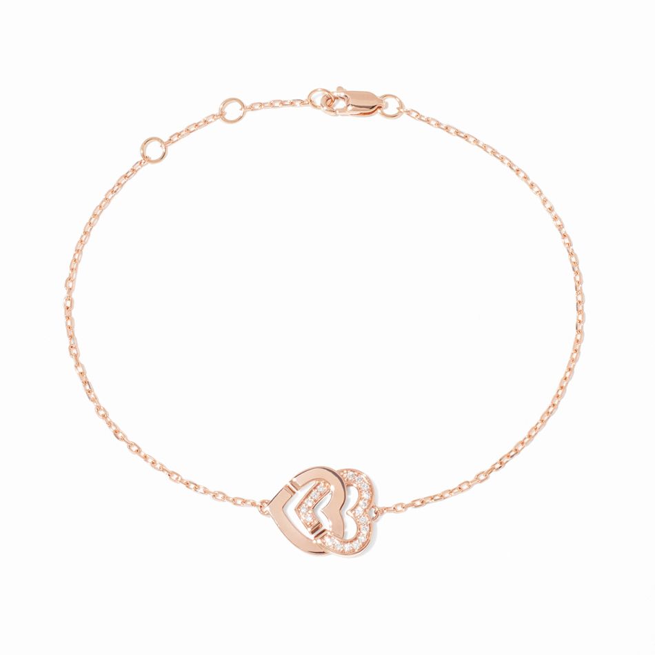 Pulsera Double Cœurs modelo pequeno