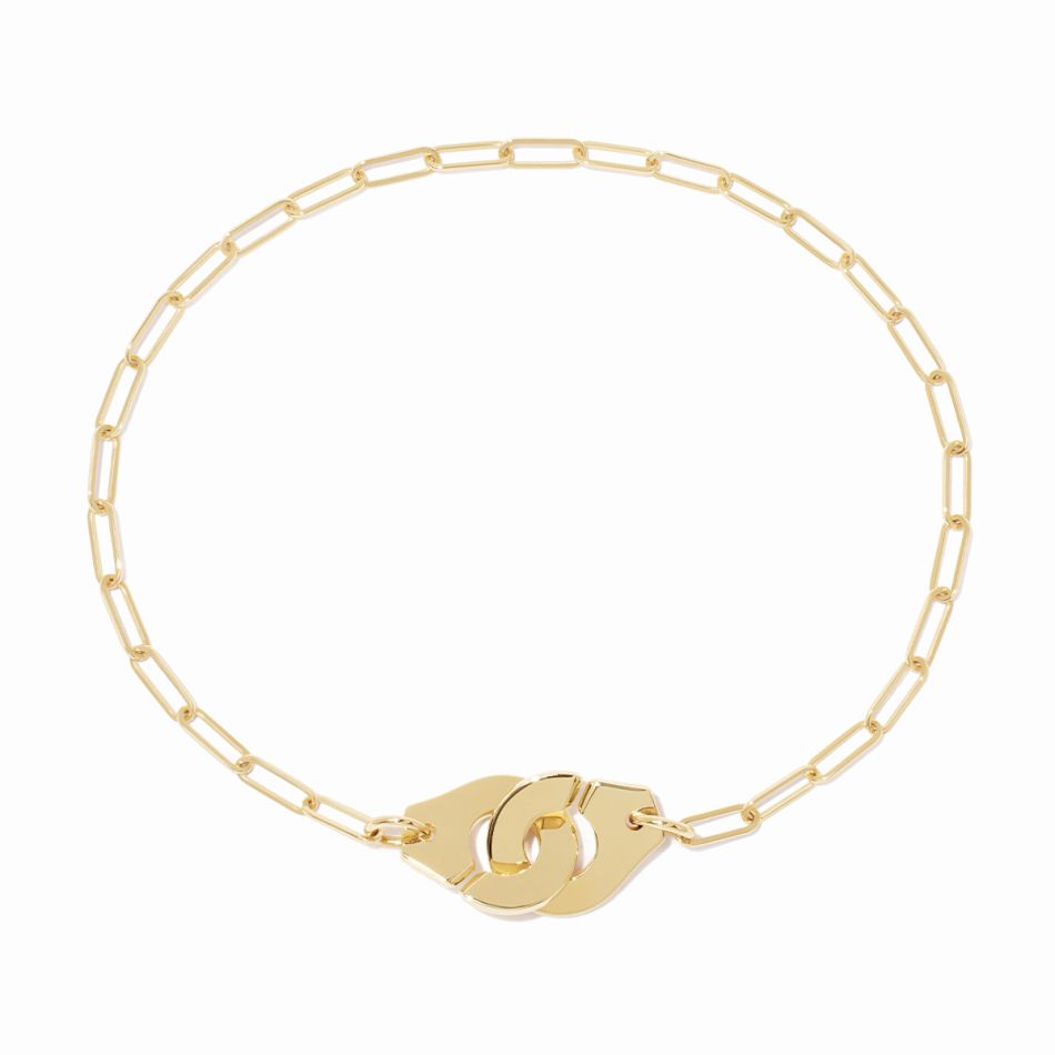 Bracelet sur chaîne Menottes dinh van petit modèle