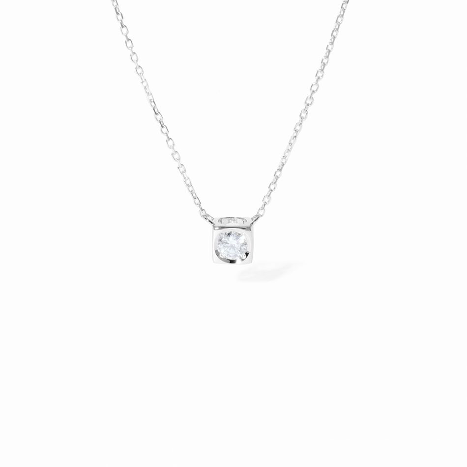Collier Le Cube diamant moyen modèle