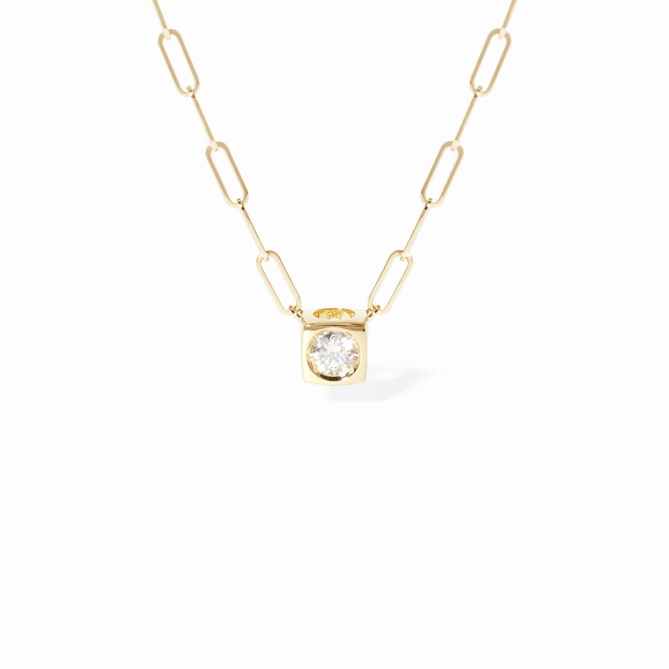Collier Le Cube Diamant grand modèle