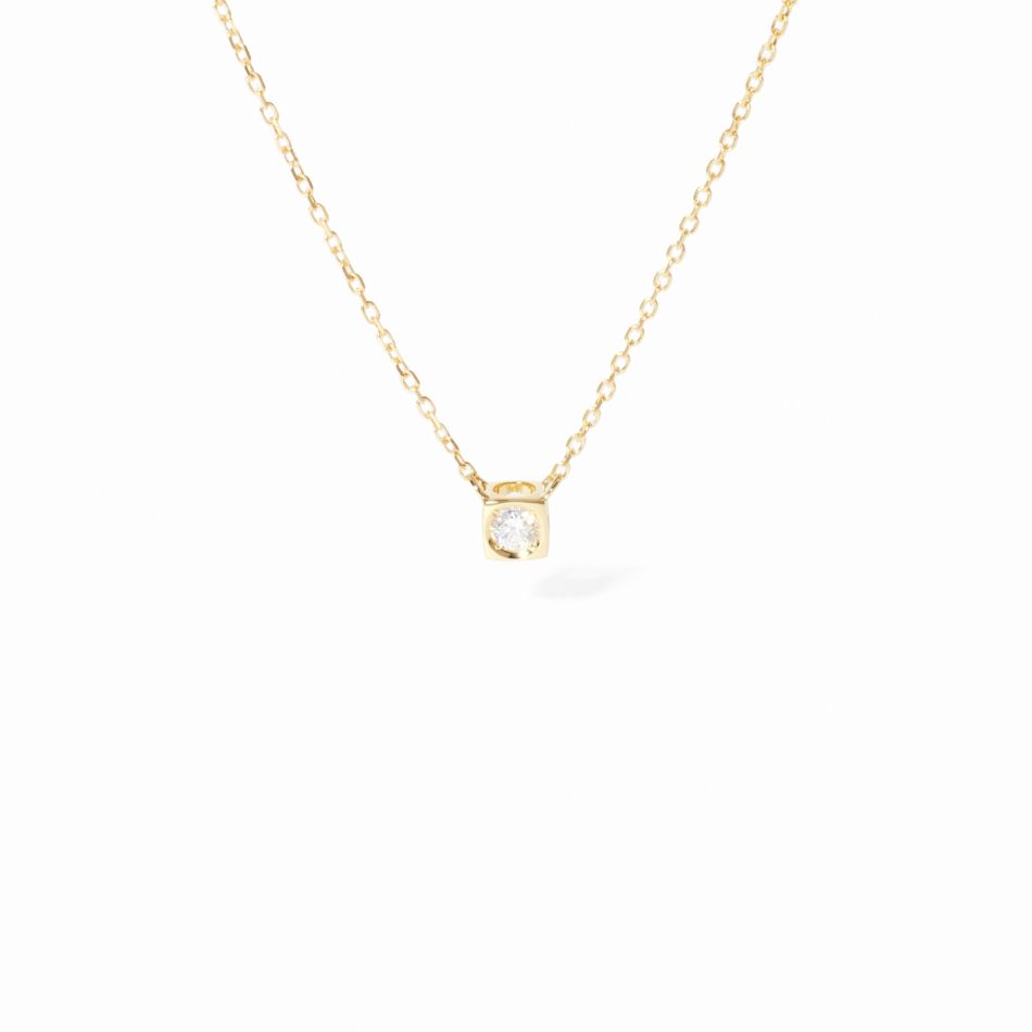 Collier Le Cube Diamant petit modèle