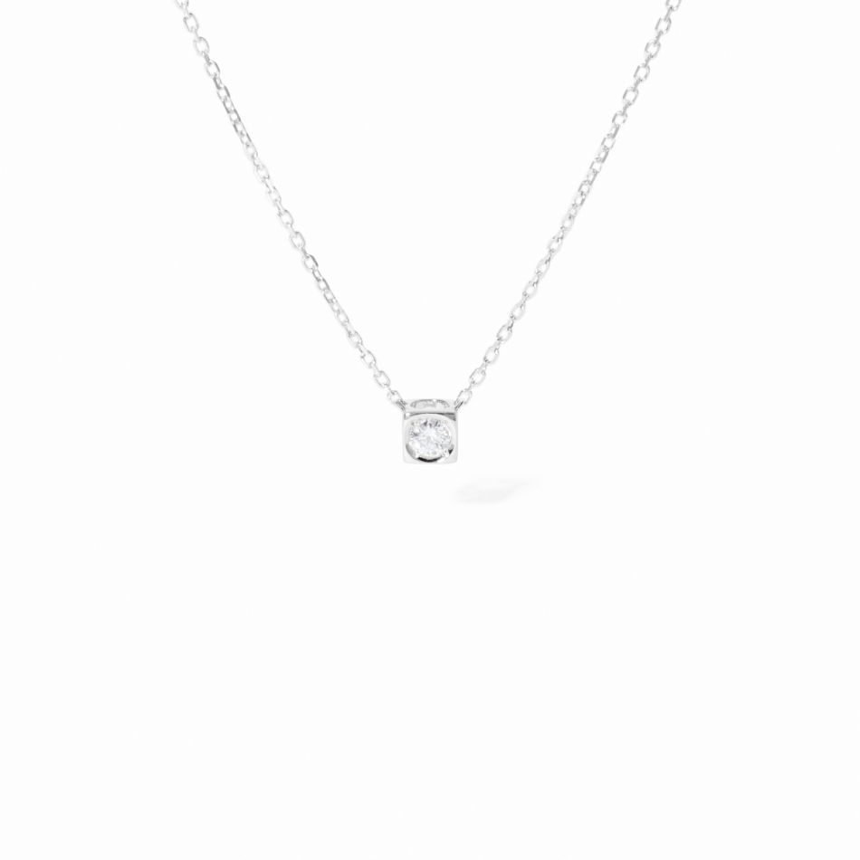 Collier Le Cube Diamant petit modèle